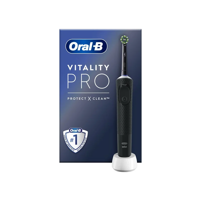 8700216105736 Oral-B Vitality PRΟ Μαύρη Ηλεκτρική Οδοντόβουρτσα - Image 1