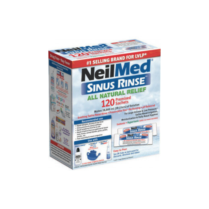 Web 1280 – 469 Neilmed Sinus Rinse 120 Premixed Sachets For Adults - Image 1