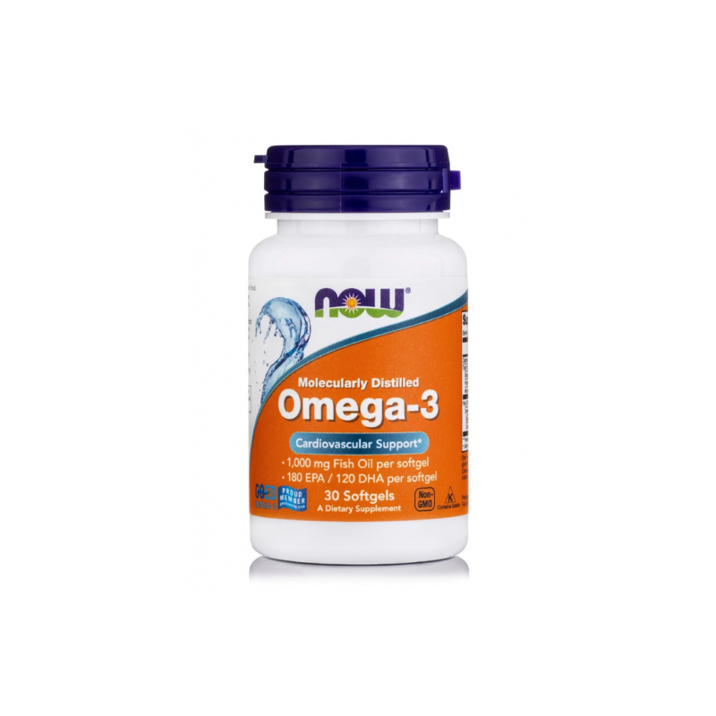 Web 1280 – 556 Now Foods Omega-3 1000mg, 30softgels - Image 1