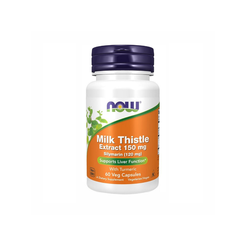 Web 1280 – 557 Now Foods Silymarin Milk Thistle Extract 150mg, 60vegcaps - Image 1