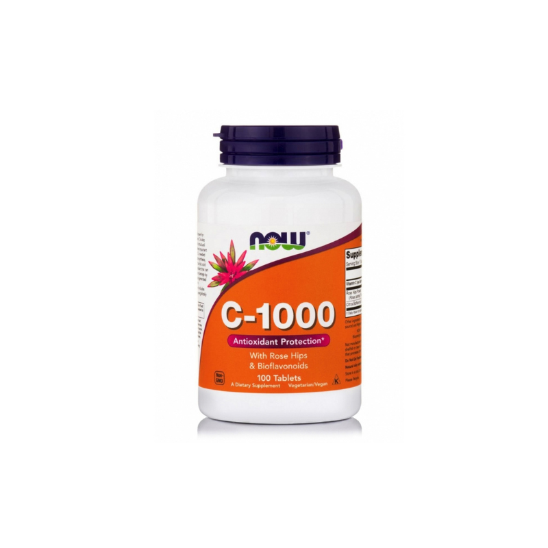 Web 1280 – 558 Now Foods C-1000 with Rose Hips & Bioflavonoids, 100tabs - Image 1