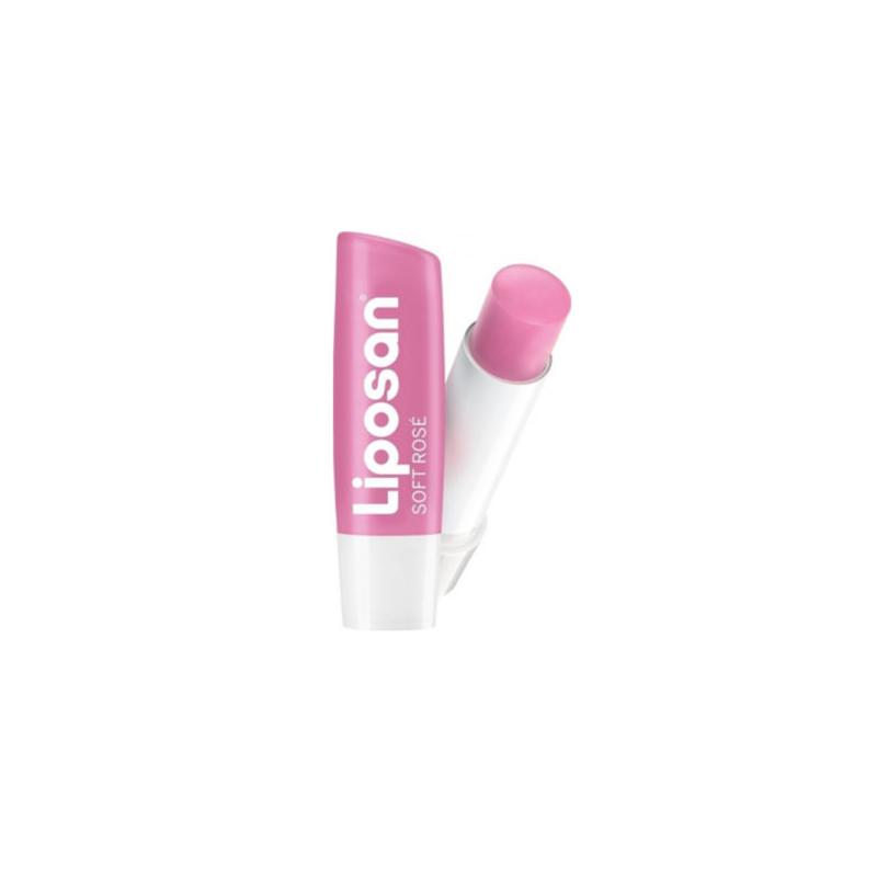 Web 1280 – 673 Liposan Soft Rose Caring Lip Balm, 4.8g - Image 1