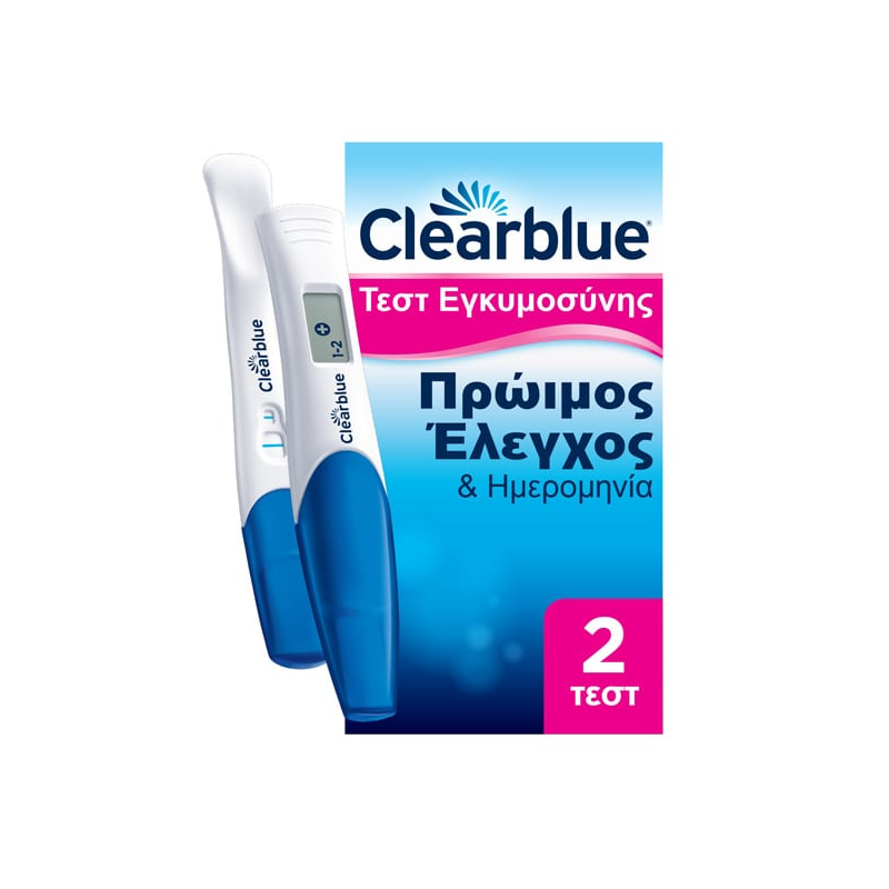 Web 1280 – 845 Clearblue Combo Pack Pregnancy's Test Πρώιμος Έλεγχος & Ημερομηνία Τεστ Εγκυμοσύνης, 2τμχ - Image 1