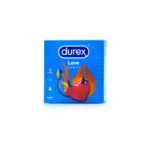 Durex Love Προφυλακτικά με Λιπαντικό, 3 τμχ