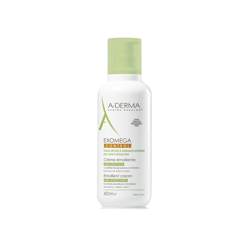 Web 1280 – 882 A-Derma Exomega Control Anti-Scratching Emollient Cream, 400ml - Image 1