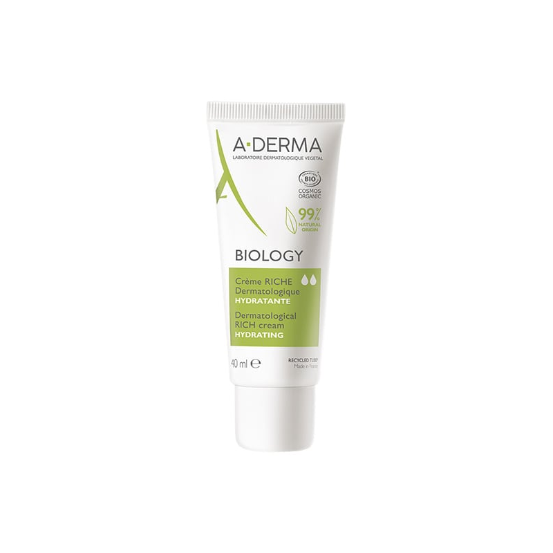 Web 1280 – 887 A-Derma Biology Moisturizing Cream with Rich Texture for Fragile Skin, 40ml - Image 1