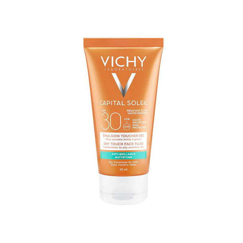 Web 1280 – 898 Vichy Capital Soleil Dry Touch Face Fluid Mattifying SPF30, 50ml - Image 1