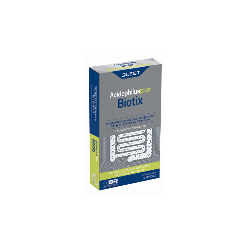 Web 1280 – 1062 Quest Acidophilus Plus Biotix, 30caps - Image 1