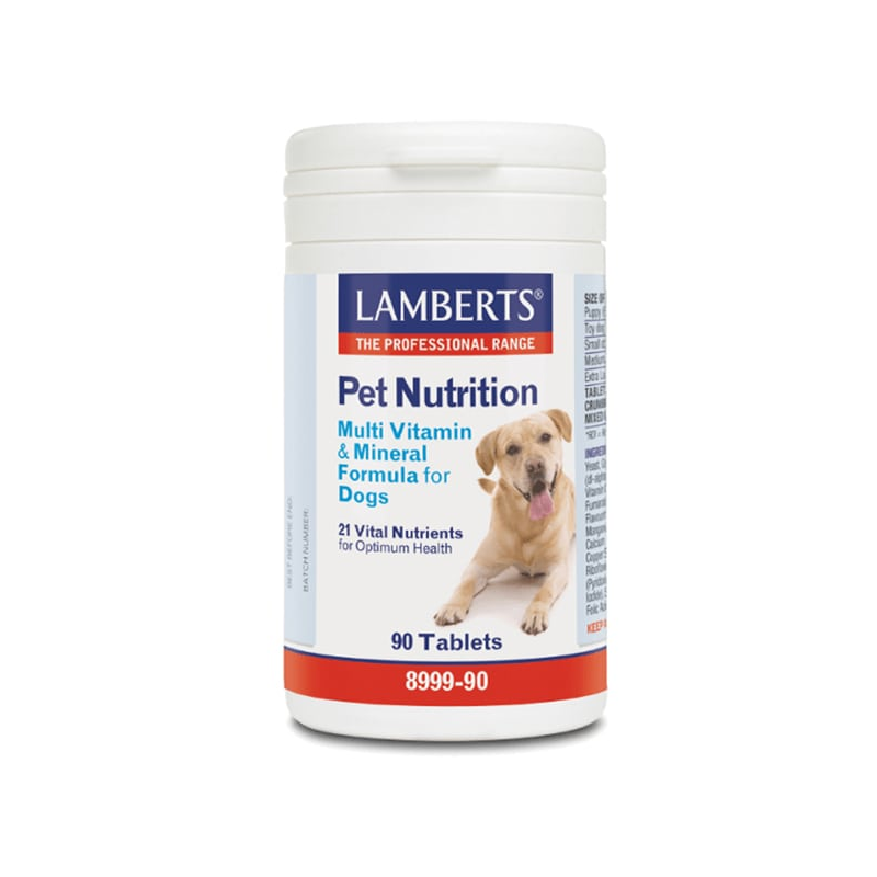 Web 1280 – 1074 Lamberts Pet Nutrition Multi Vitamin & Mineral Formula for Dogs, 90tabs - Image 1