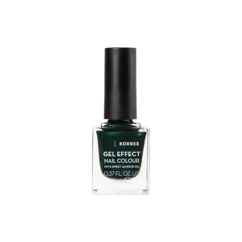 Web 1280 – 907 Korres Βερνίκι Νυχιών Gel Effect Nail Colour No.89 Velvet Green, 11ml - Image 1