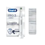 Oral-B Pro3 3500 Λευκή Ηλεκτρική Οδοντόβουρτσα Με Θήκη Ταξιδίου Design Edition