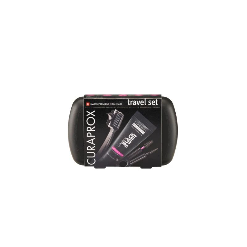 7612412430332 Curaprox Travel Set Black is White, 1τμχ - Image 1
