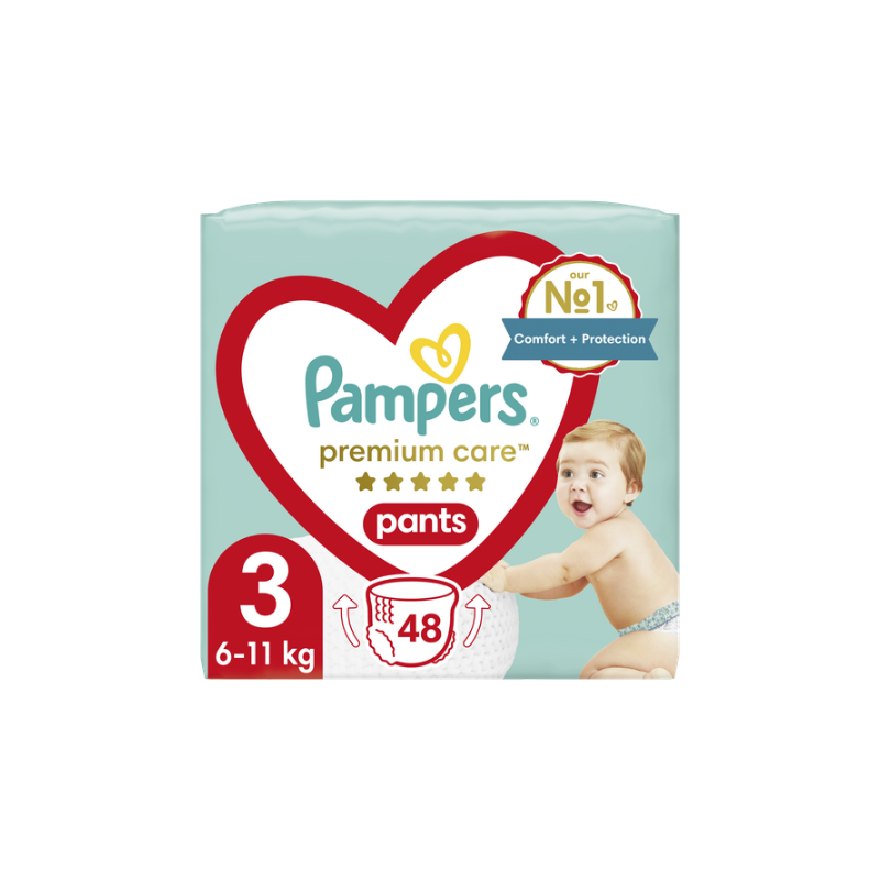8001090759795 Pampers Premium Care Pants Πάνα-Βρακάκι Μέγεθος 3, 48 τμχ - Image 1