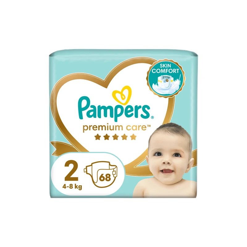 8001841104874 Pampers Premium Care Jumbo+ Pack No 2, 68 τμχ - Image 1