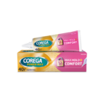 Corega Max Hold+Comfort, Στερεωτική Κρέμα Τεχνητής Οδοντοστοιχίας για έως και 12 ώρες συγκράτησης, 40gr