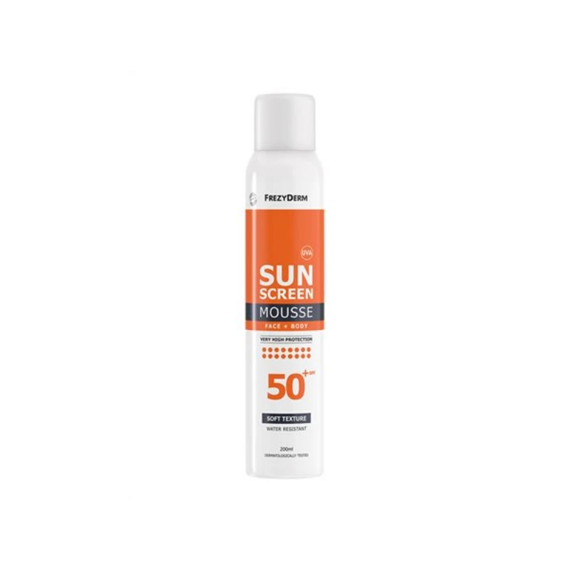 5202888222467 Frezyderm Sun Screen Mousse Spf50, 200ml - Image 1