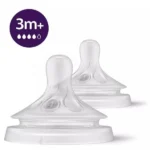 Philips Avent Θηλή Μαλακής Σιλικόνης Natural Response 3m+, 2τμχ