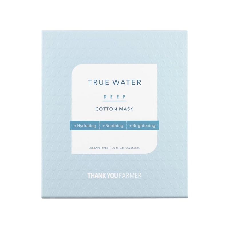TURE-WATER-DEEP-COTTON-MASK-25ML_box-768x1024_webp Thank You Farmer True Water Cotton Mask 1pc - Image 1