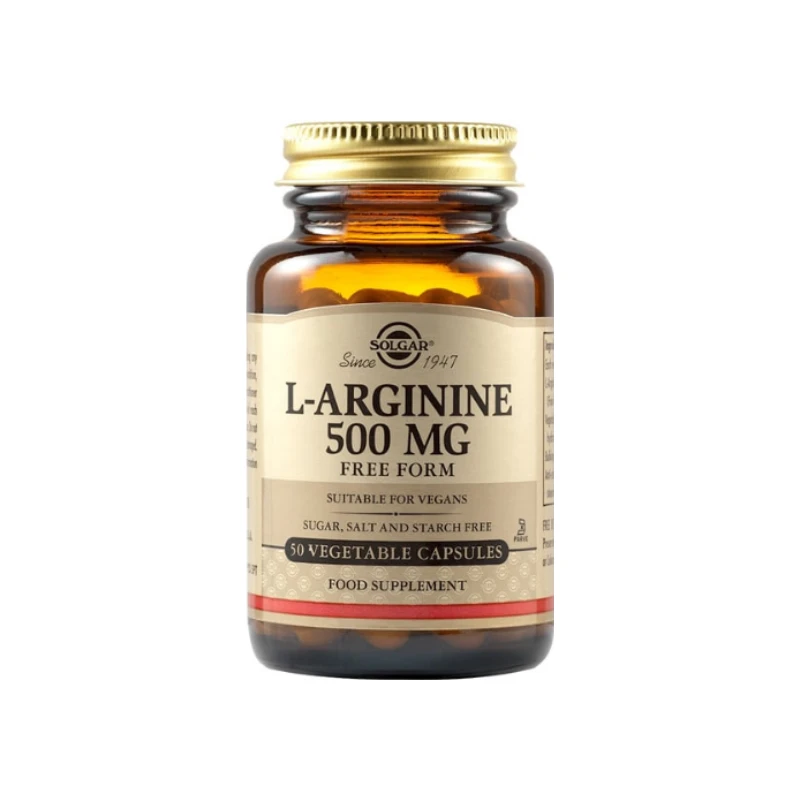 033984001404-recrop Solgar L-ARGININE 500 MG - Image 1