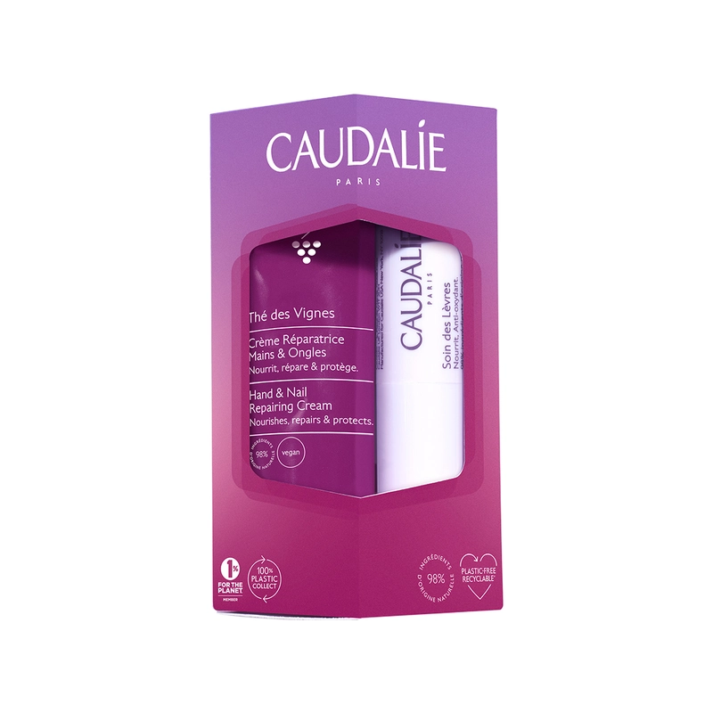 1000x1000-3522932027360_normalized Caudalie The Des Vignes Hand & Nail Cream 30ml & Lip Conditioner 4.5gr - Image 1