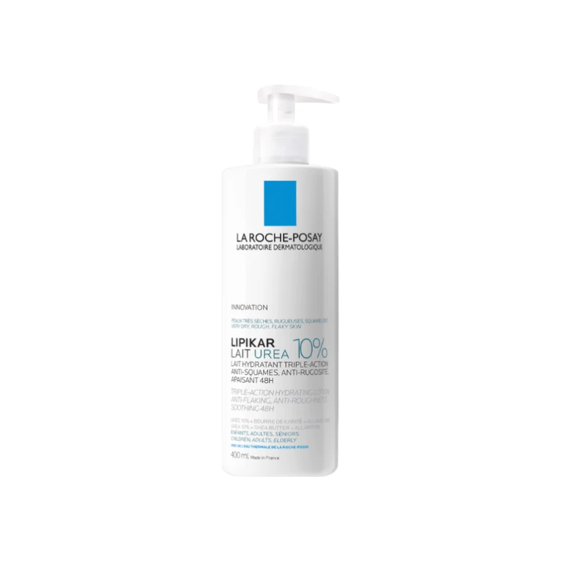 3337875852302-recrop La Roche-Posay Lipikar Lait Urea 10% Triple Action Hydrating Lotion 400ml - Image 1