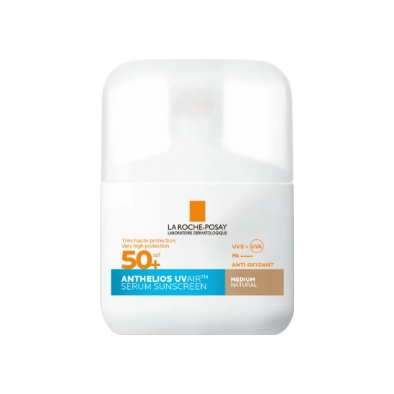3337875932264-recrop La Roche-Posay Anthelios UVAIR Serum Sunscreen SPF50+ Medium Natural - Image 1