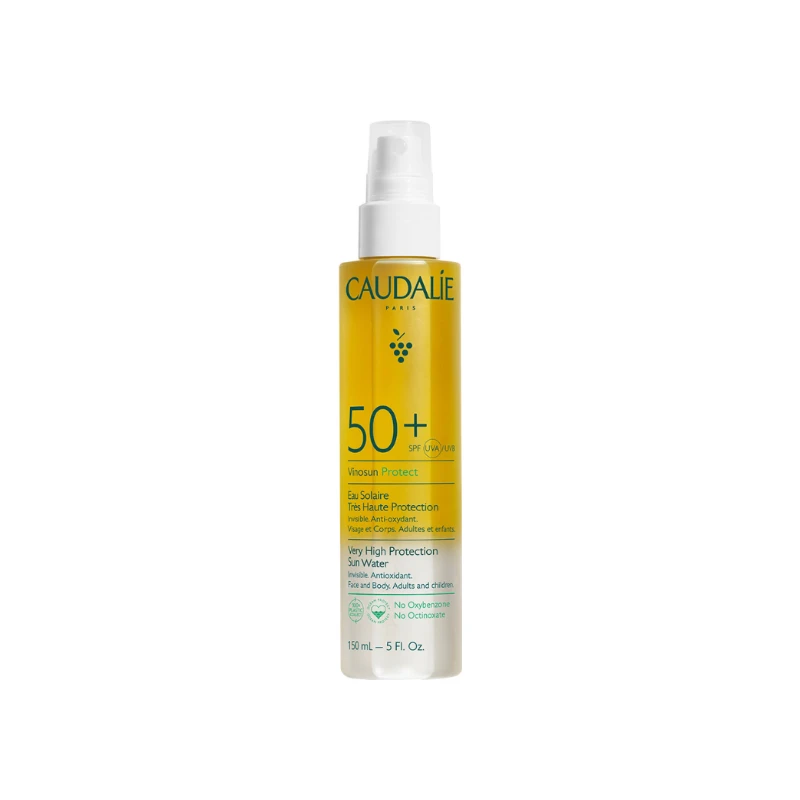 3522930004028-recrop Caudalie Vinosun Protect Very High Protection Water Αντηλιακό SPF50+, 150ml - Image 1