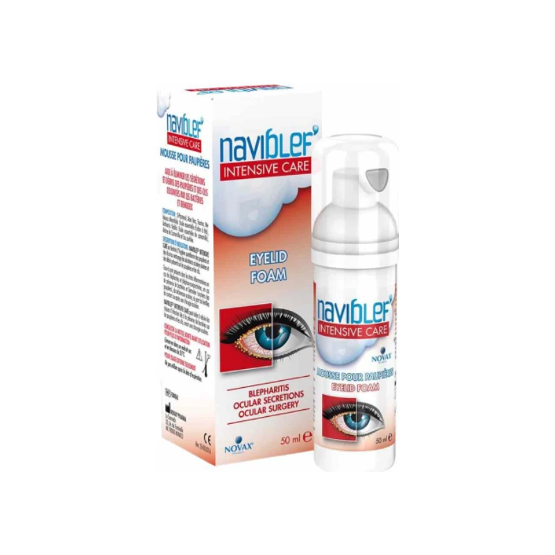 3700822600286-recrop Novax Naviblef Intensive Care Αφρός Βλεφάρων για Βλεφαρίτιδα, 50ml - Image 1
