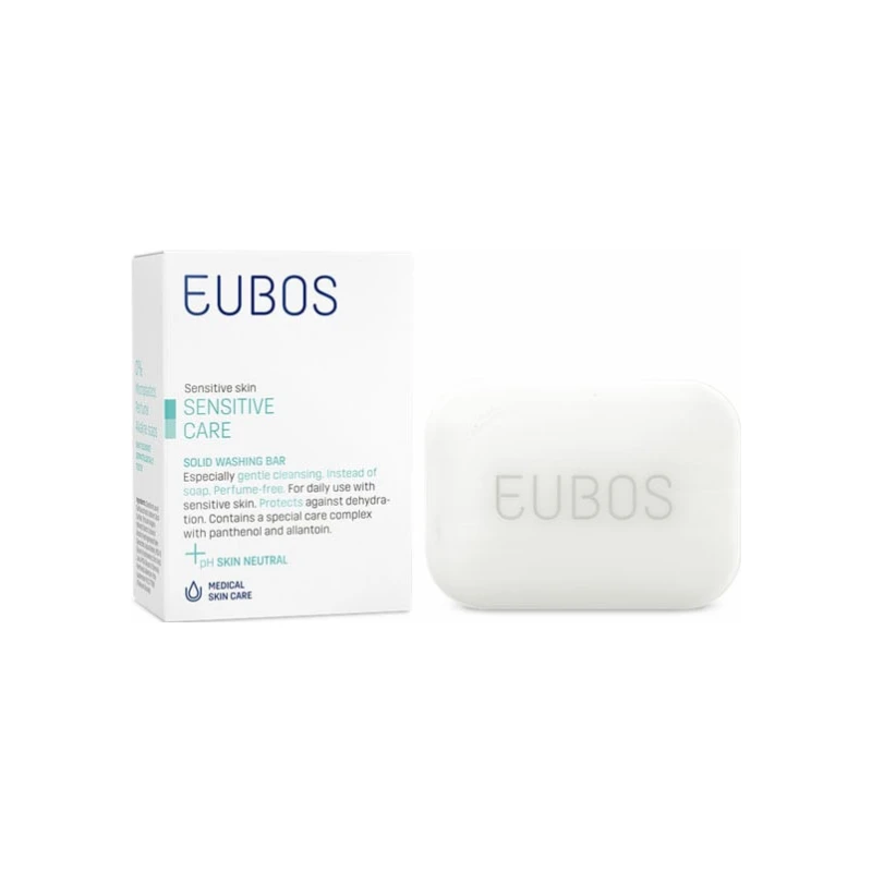 4021354030044-recrop Eubos Sensitive Care Solid Washing Bar, 125gr - Image 1