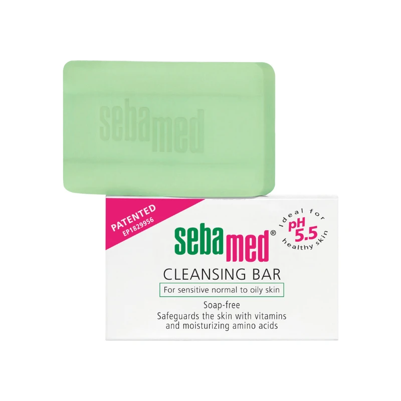 4103040111180-recrop Sebamed Cleansing Bar, 100 g - Image 1
