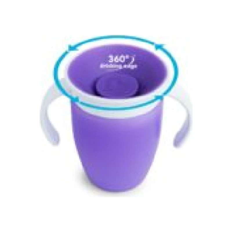 5019090516211-recrop Munchkin Miracle 360 Trainer Cup μωβ 6m+, 207 ml - Image 1