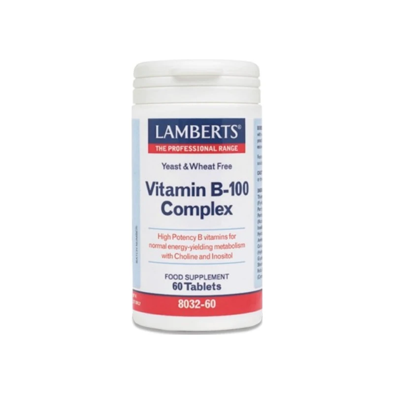 5055148400316-recrop Lamberts B-100 Complex, 60 tabs - Image 1
