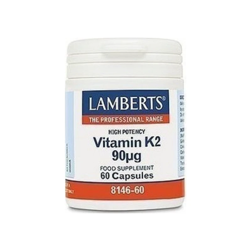 5055148411404-recrop Lamberts Vitamin K2 90 mg, 60 caps - Image 1
