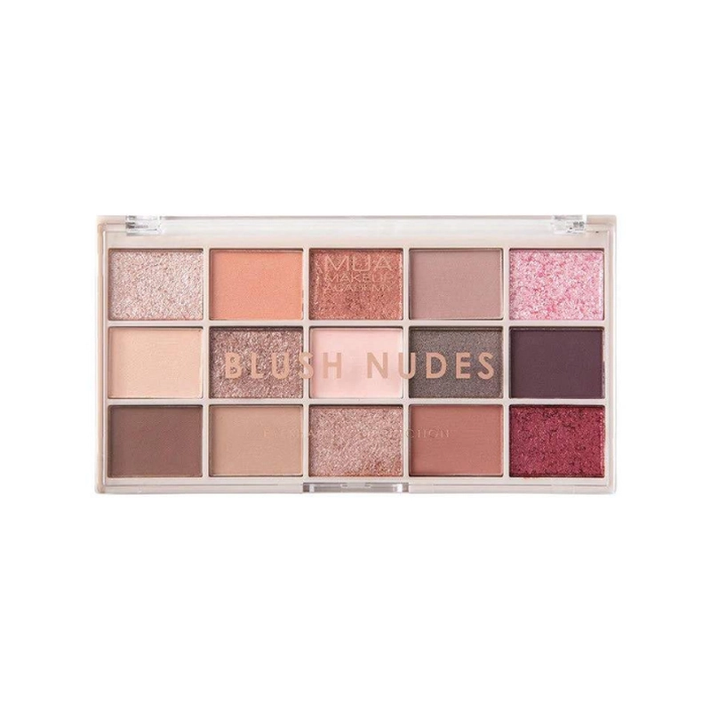 5055402980233 MUA 15shade Eye Palette Blush Nudes - Image 1