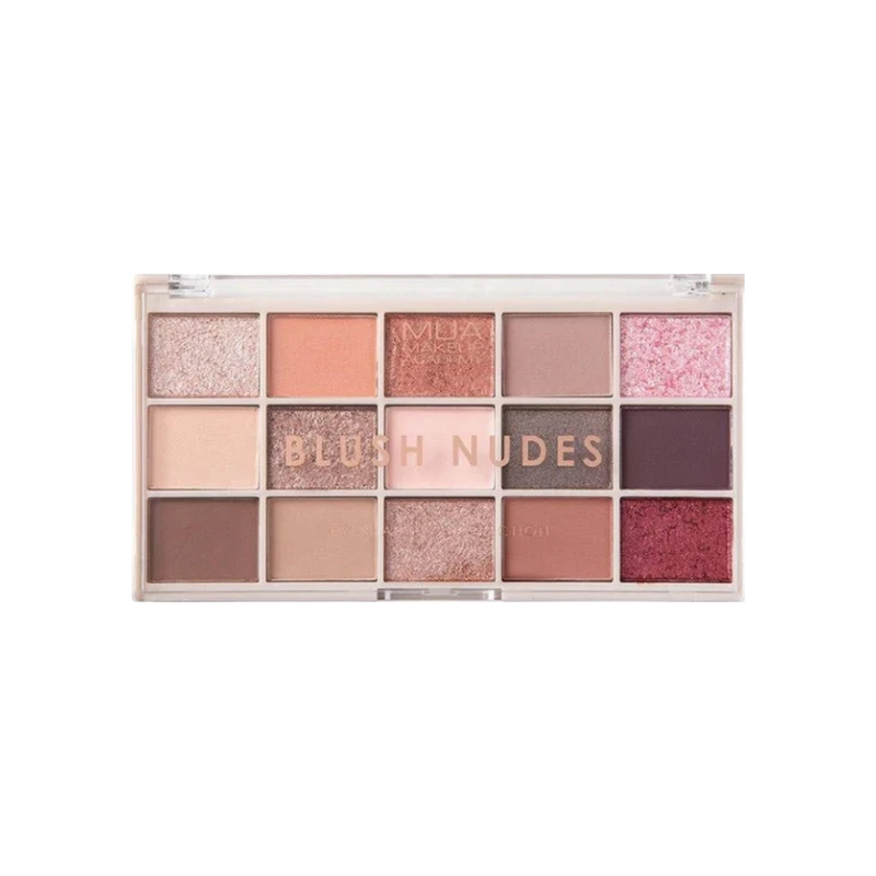 5055402980233-recrop MUA 15shade Eye Palette Blush Nudes - Image 1