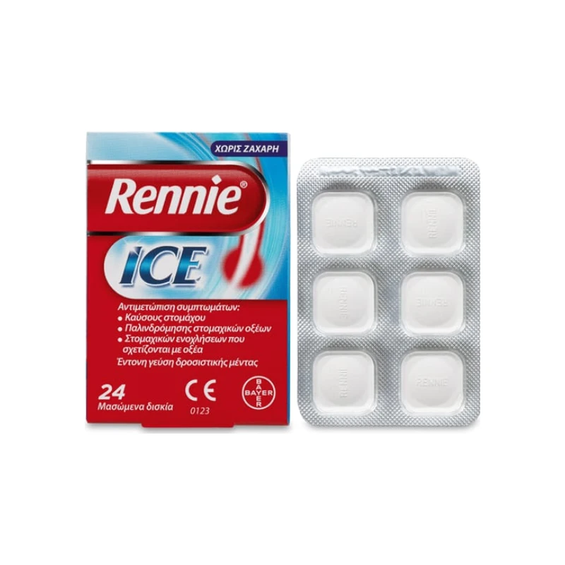 5200309856024-recrop Bayer Rennie Ice, 24chew.tabs - Image 1