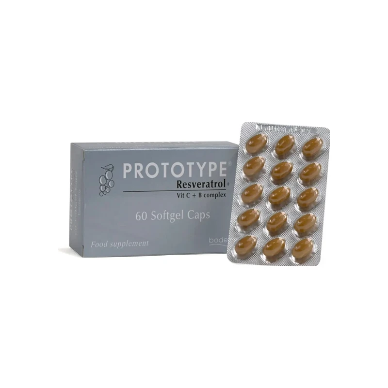 5200375300490-recrop Boderm Prototype Resveratrol, 60softgels - Image 1