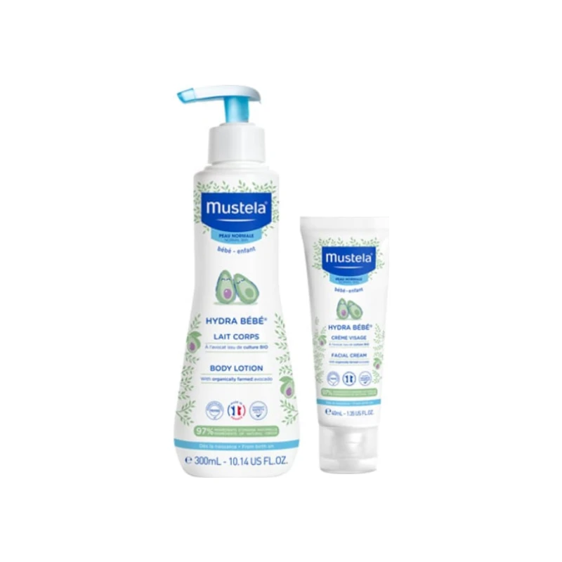 5200398523289-recrop Mustela Hydra Bebe Lotion, 300ml & Hydra Bebe Cream, 40ml - Image 1