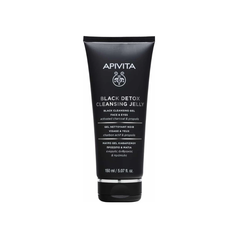 5201279072926-recrop Apivita Black Detox Cleansing Jelly - Image 1