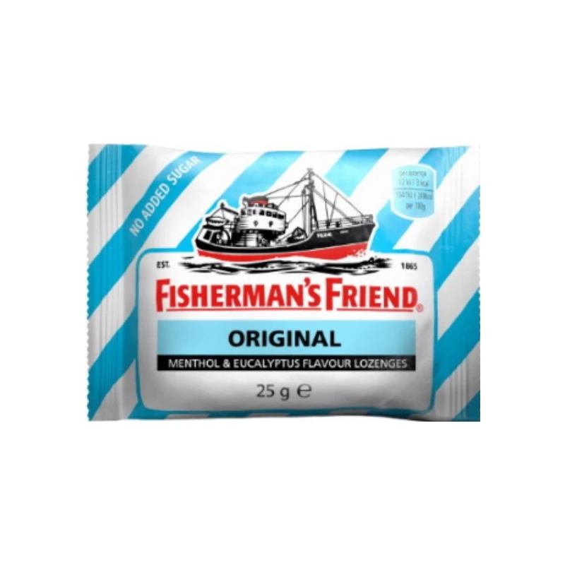 5202453000971-recrop Fisherman's Friend Original Καραμέλες με Γεύση Μινθόλη & Ευκάλυπτο Χωρίς Προσθήκη Ζάχαρης 25gr - Image 1
