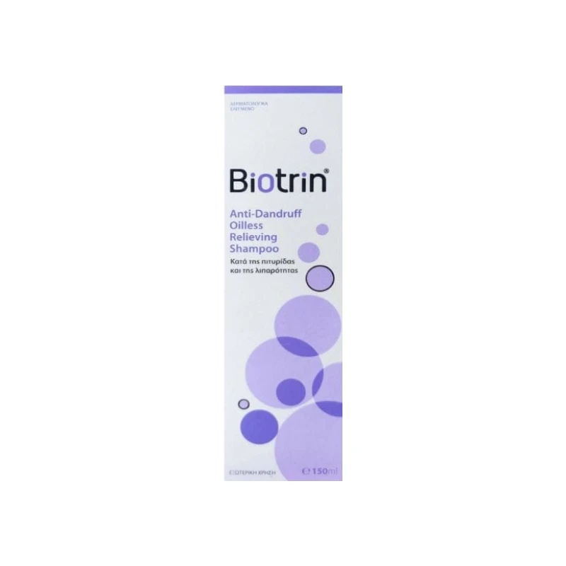 5203957230055-recrop Biotrin Anti-Dandruff Oilless Relieving Shampoo, Κατά της Πιτυρίδας και της Λιπαρότητας, 150ml - Image 1