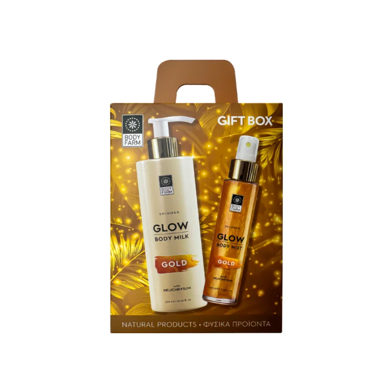 5204702090122-recrop BodyFarm Shimmering Gold Gift Box - Image 1