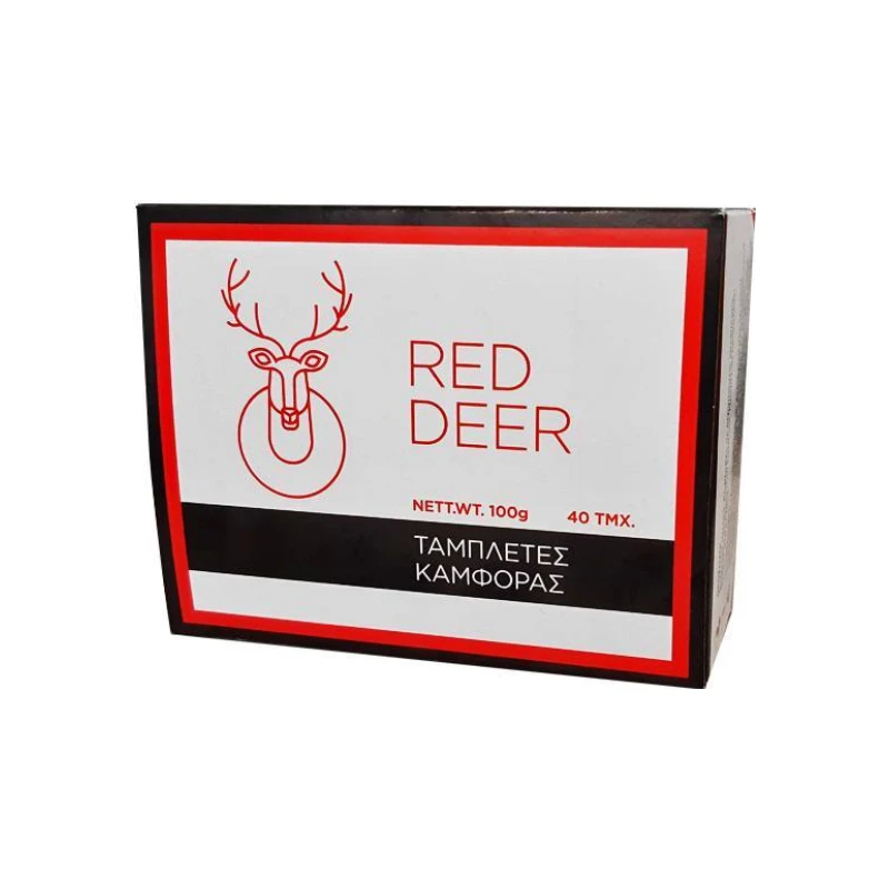 5205056445156-recrop Red Deer Camphor Tablets, 40pcs - Image 1