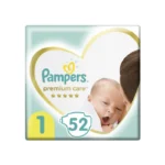 Pampers Premium Care Jumbo Pack No 1, 52τμχ