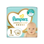Pampers Premium Care Jumbo  Pack No 1, 50 τμχ