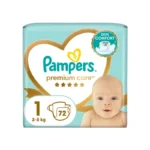 Pampers Premium Care Jumbo+  Pack No 1, 72 τμχ