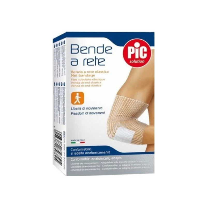 8058090007616-recrop Pic Solution Bend A Rete Ελαστικός Δικτυωτός Επίδεσμος για τον Αγκώνα 1τμχ - Image 1