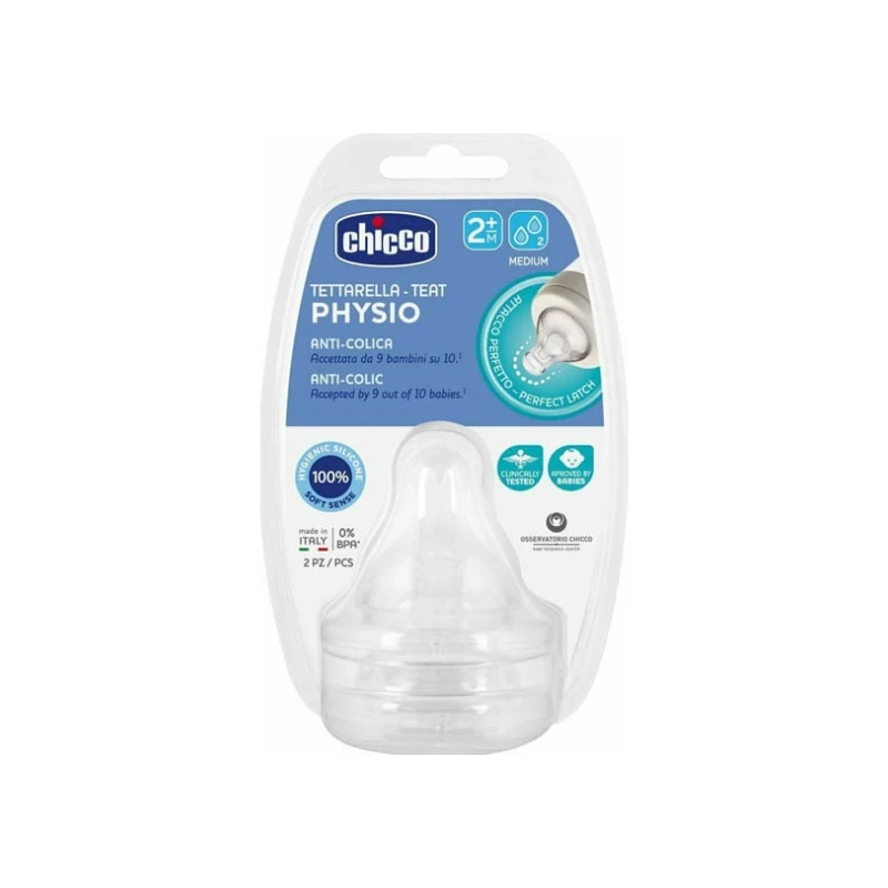 8058664122202-recrop Chicco Physio Teat Anti-Colic Θηλή - Image 1