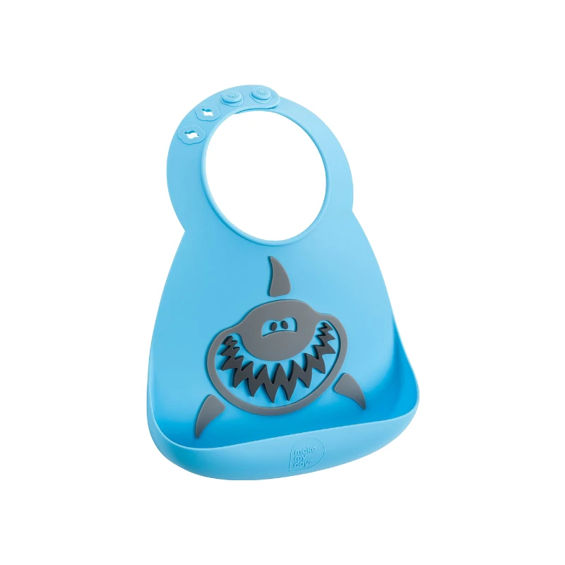 857052004773-recrop Munchkin Baby Bib Shark - Image 1
