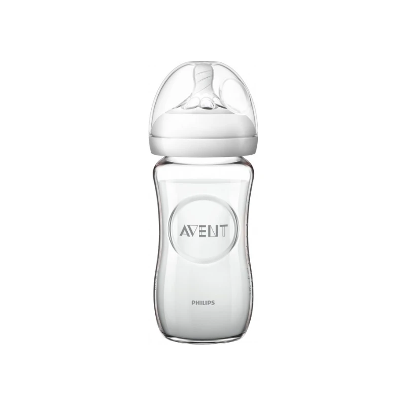 8710103876458-recrop Philips Avent Natural γυάλινο μπιμπερό - Image 1